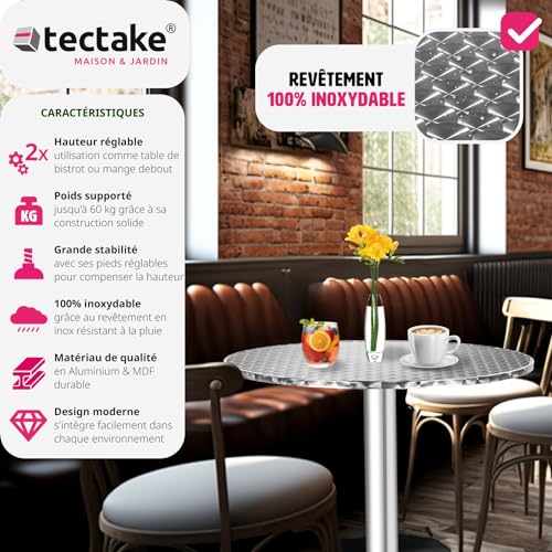 TecTake-Table-Haute-Mange-Debout-Table-Bistrot-Table-de-Bar-Ronde-Diverses-Options-0-2