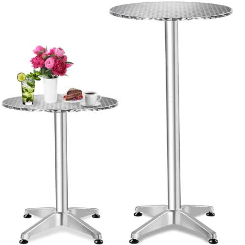TecTake-Table-Haute-Mange-Debout-Table-Bistrot-Table-de-Bar-Ronde-Diverses-Options-0