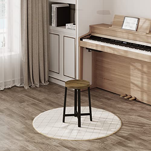 WOLTU-Chaises-Salle-a-Manger-Lot-de-2-Chaise-de-Cuisine-Tabouret-Cuisine-en-Bois-dIngenierie-et-Metal-Style-Industriel-Marron-Rustique-Noir-BH370hov-2-0-2