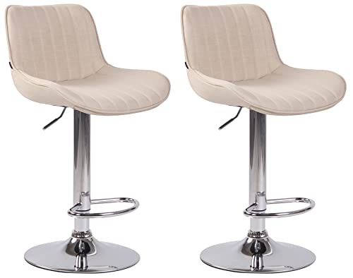 CLP-Lot-De-2-Tabourets-De-Bar-Lentini-en-Tissu-I-Chaise-Haute-De-Bistrot-avec-Repose-Pieds-Hauteur-Reglable-Pivotant-0