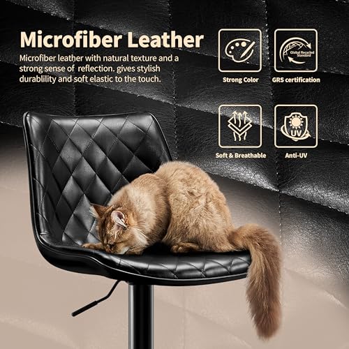 STOOLINK-Tabouret-Bar-Lot-de-2-Chaise-de-Bar-en-Cuir-Microfibre-Tabourets-Bar-Reglable-en-Hauteur-Siege-Bar-Pivotant-sur-360-Chaise-Bar-avec-Repose-Pieds-pour-Comptoir-Bar-Noir-fonce-0-2