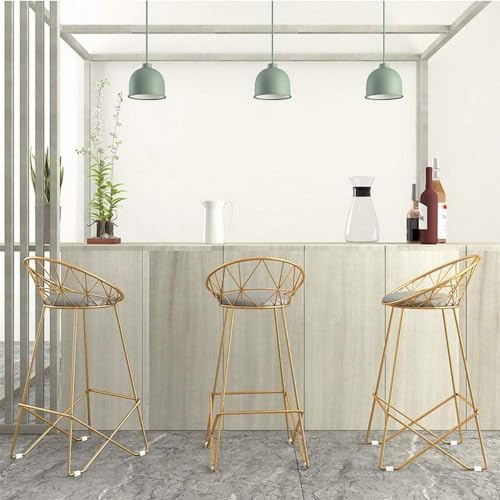Stool-Tabouret-de-bar-en-fer-forge-avec-dossier-242630-pouces-hauteur-de-comptoir-moderne-coussin-en-cuir-PU-chaise-haute-pour-petit-dejeuner-pour-cuisine-bar-salle-a-manger-cafe-Chaise-Haute-0-2