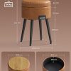 VASAGLE-EKHO-Collection-Pouf-de-Rangement-Tabouret-de-Coiffeuse-PU-avec-Coutures-Moderne-Mi-siecle-Tabouret-de-Rangement-Rond-avec-Pieds-en-Acier-Capacite-150-kg-0-1 VASAGLE-EKHO-Collection-Pouf-de-Rangement-Tabouret-de-Coiffeuse-PU-avec-Coutures-Moderne-Mi-siecle-Tabouret-de-Rangement-Rond-avec-Pieds-en-Acier-Capacite-150-kg-0-1