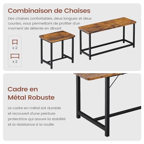 KIMENICH-Ensemble-Table-a-Manger-Extensible-avec-2-Bancs-et-2-Tabourets-Meubles-de-Salle-a-Manger-Lot-de-5-pour-4-8-Personnes-Table-Extensible-Salle-a-Manger-pour-Cuisine-Salle-a-Manger-0-0
