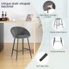 EUGAD-Tabouret-Bar-Lot-de-2-Chaise-de-Bar-Fixe-Chaise-Haute-Cuisine-en-Velours-Siege-Rembourre-avec-Dossier-en-Coquillage-avec-Pieds-en-Metal-et-Repose-Pieds-BY14-2-0-2 EUGAD-Tabouret-Bar-Lot-de-2-Chaise-de-Bar-Fixe-Chaise-Haute-Cuisine-en-Velours-Siege-Rembourre-avec-Dossier-en-Coquillage-avec-Pieds-en-Metal-et-Repose-Pieds-BY14-2-0-2