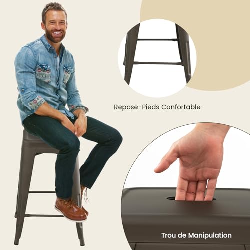 RELAX4LIFE-Tabourets-de-Bar-Tolix-Empilable-Lot-de-4-en-Metal-Repose-Pied-Siege-Bois-Chaise-Tolix-Tabouret-Haut-pour-Salon-Cuisine-Bar-Hauteur-645CM-0-1
