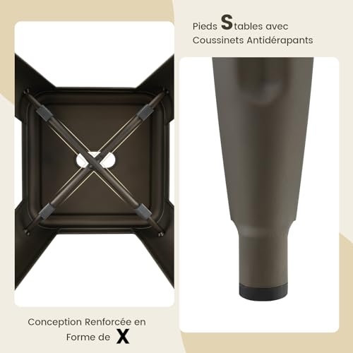 RELAX4LIFE-Tabourets-de-Bar-Tolix-Empilable-Lot-de-4-en-Metal-Repose-Pied-Siege-Bois-Chaise-Tolix-Tabouret-Haut-pour-Salon-Cuisine-Bar-Hauteur-645CM-0-2