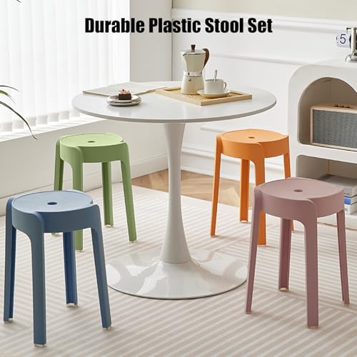 Roadoor-Tabouret-Plastique-Lot-De-6-Tabourets-Empilables-en-Plastique-Chaises-De-Bar-Dos-Nu-Antiderapantes-Impermeables-pour-Cuisine-Salle-A-Manger-Salon-0-1