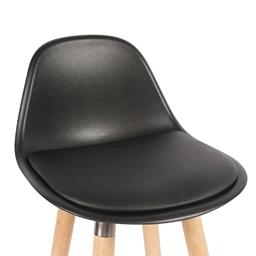 Box-and-beyond-Lot-de-Tabouret-de-Bar-en-Bois-Chaise-Haute-pour-Bar-Chaise-de-Cuisine-Hauteur-91-cm-Tabouret-Noir-avec-Repose-Pieds-0-2