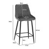 CLIPOP-Lot-de-2-tabourets-de-bar-rembourres-en-velours-Tabouret-de-travail-de-salle-a-manger-de-maquillage-de-cuisine-Ergonomiques-Avec-dossier-0-1 CLIPOP-Lot-de-2-tabourets-de-bar-rembourres-en-velours-Tabouret-de-travail-de-salle-a-manger-de-maquillage-de-cuisine-Ergonomiques-Avec-dossier-0-1
