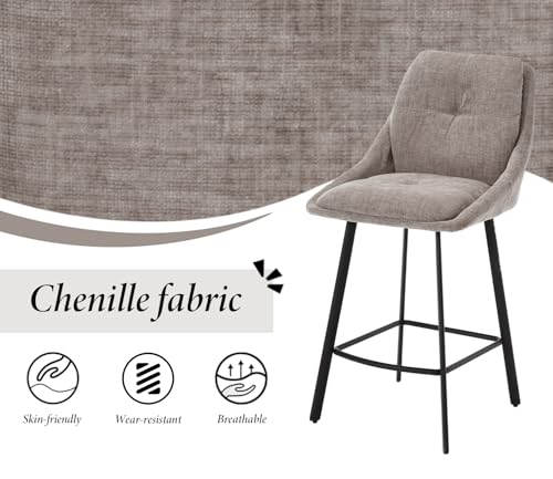 Wahson-Tabourets-de-Bar-Lot-de-2-Chaises-de-Bar-Haute-Cuisine-avec-Coussin-Confortable-Tabouret-Bar-Moderne-avec-Pied-Metal-Chaise-Haute-Bar-pour-Ilot-CentralBarComptoir-0-2