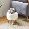 YMYNY-Tabouret-Pouf-Ottoman-Moderne-Petit-Ottoman-Tabouret-en-Bois-Massif-Tabouret-Rond-Ottomane-Tabouret-Bas-Tabouret-de-Canape-Repose-Pieds-pour-Salon-Chambre-323232CM-HBD035-Z-0-0