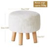 YMYNY-Tabouret-Pouf-Ottoman-Moderne-Petit-Ottoman-Tabouret-en-Bois-Massif-Tabouret-Rond-Ottomane-Tabouret-Bas-Tabouret-de-Canape-Repose-Pieds-pour-Salon-Chambre-323232CM-HBD035-Z-0-1