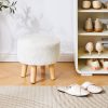YMYNY-Tabouret-Pouf-Ottoman-Moderne-Petit-Ottoman-Tabouret-en-Bois-Massif-Tabouret-Rond-Ottomane-Tabouret-Bas-Tabouret-de-Canape-Repose-Pieds-pour-Salon-Chambre-323232CM-HBD035-Z-0-2