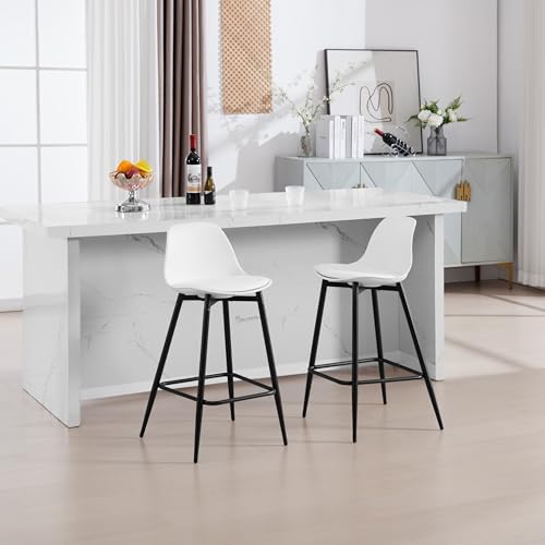 Klihome-Lot-de-2-Tabourets-Bar-Tabourets-de-Bar-pour-Petit-Dejeuner-Tabourets-de-Cuisine-avec-Dossier-Siege-Rembourre-en-PPVelours-et-Cadre-en-Metal-avec-Repose-Pieds-3567-0-0