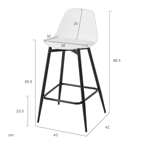 Klihome-Lot-de-2-Tabourets-Bar-Tabourets-de-Bar-pour-Petit-Dejeuner-Tabourets-de-Cuisine-avec-Dossier-Siege-Rembourre-en-PPVelours-et-Cadre-en-Metal-avec-Repose-Pieds-3567-0-1