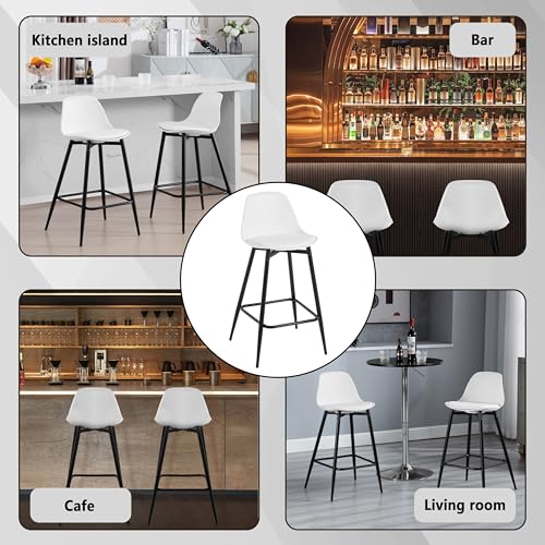 Klihome-Lot-de-2-Tabourets-Bar-Tabourets-de-Bar-pour-Petit-Dejeuner-Tabourets-de-Cuisine-avec-Dossier-Siege-Rembourre-en-PPVelours-et-Cadre-en-Metal-avec-Repose-Pieds-3567-0-2