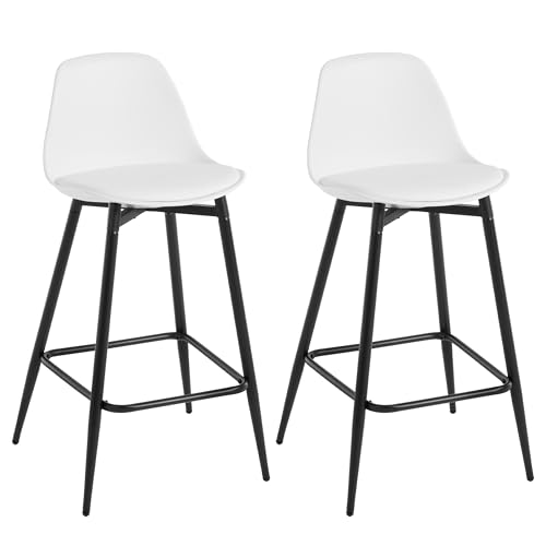 Klihome-Lot-de-2-Tabourets-Bar-Tabourets-de-Bar-pour-Petit-Dejeuner-Tabourets-de-Cuisine-avec-Dossier-Siege-Rembourre-en-PPVelours-et-Cadre-en-Metal-avec-Repose-Pieds-3567-0