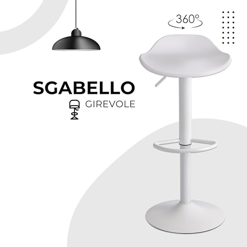 Baroni-Home-Tabouret-pivotant-avec-hauteur-reglable-fond-anti-rayures-et-pieds-pour-cuisine-restaurant-et-bar-leger-et-montage-facile-41-x-40-x-64--86-cm-blancnoir-0-1