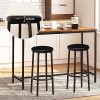 HOOBRO-Lot-de-2-Tabourets-de-Bar-Tabouret-de-Petit-dejeuner-rembourres-en-PU-Chaises-Hautes-avec-Repose-Pieds-Facile-a-Assembler-et-a-Nettoyer-pour-Cuisine-Restaurant-Cafe-Noir-EBB30BY01-0-2 HOOBRO-Lot-de-2-Tabourets-de-Bar-Tabouret-de-Petit-dejeuner-rembourres-en-PU-Chaises-Hautes-avec-Repose-Pieds-Facile-a-Assembler-et-a-Nettoyer-pour-Cuisine-Restaurant-Cafe-Noir-EBB30BY01-0-2