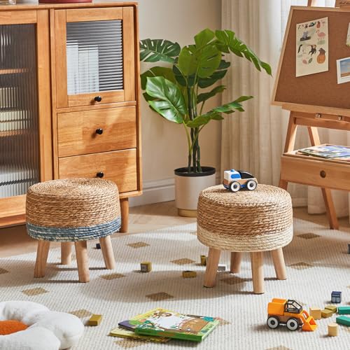 YMYNY-Petit-Ottoman-Pouf-Repose-Pieds-Style-Pastoral-Tabourets-de-canape-en-Bois-pour-Chambre-Salon-Chambre-denfant-32--32--32CM-HBD027-Z-0-0