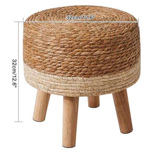 YMYNY-Petit-Ottoman-Pouf-Repose-Pieds-Style-Pastoral-Tabourets-de-canape-en-Bois-pour-Chambre-Salon-Chambre-denfant-32--32--32CM-HBD027-Z-0-1
