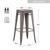 DUHOME-Tabouret-de-Bar-Industriel-Chaise-Salle-a-Manger-Lot-de-4-Tabouret-Empilables-Siege-Bistrot-Cadre-en-Metal-pour-Cuisine-Restaurants-Marron-Rustique76cm-0-1 DUHOME-Tabouret-de-Bar-Industriel-Chaise-Salle-a-Manger-Lot-de-4-Tabouret-Empilables-Siege-Bistrot-Cadre-en-Metal-pour-Cuisine-Restaurants-Marron-Rustique76cm-0-1