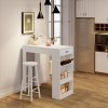 WOLTU-Table-de-Bar-Table-Haute-Cuisine-Table-Haute-Table-a-Manger-avec-1-Tiroir-et-3-Compartiments-Ouverts-en-Bois-dIngenierie-100x50x100cm-0-0 WOLTU-Table-de-Bar-Table-Haute-Cuisine-Table-Haute-Table-a-Manger-avec-1-Tiroir-et-3-Compartiments-Ouverts-en-Bois-dIngenierie-100x50x100cm-0-0