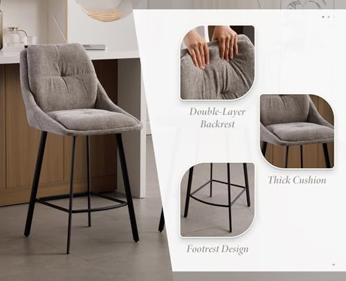 chairus-Tabourets-de-Bar-avec-Double-Dossier-Lot-de-2-Tabourets-de-Comptoir-en-Chenille-Chaise-Bar-Cuisine-avec-Repose-Pieds-en-Metal-pour-Central-Ilot-0-1