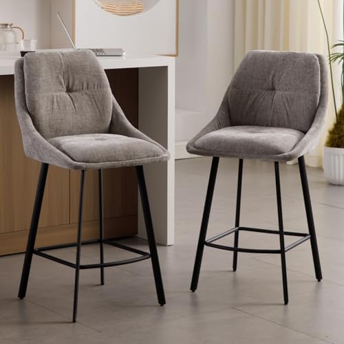 chairus-Tabourets-de-Bar-avec-Double-Dossier-Lot-de-2-Tabourets-de-Comptoir-en-Chenille-Chaise-Bar-Cuisine-avec-Repose-Pieds-en-Metal-pour-Central-Ilot-0