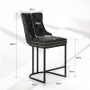 ALPHA-HOME-Lot-de-2-tabourets-de-bar-modernes-de-66-cm-de-hauteur-de-comptoir-en-cuir-synthetique-avec-dossier-boutonne-et-bordure-en-rivets-rembourres-avec-pieds-en-metal-robustes-Noir-0-0 ALPHA-HOME-Lot-de-2-tabourets-de-bar-modernes-de-66-cm-de-hauteur-de-comptoir-en-cuir-synthetique-avec-dossier-boutonne-et-bordure-en-rivets-rembourres-avec-pieds-en-metal-robustes-Noir-0-0