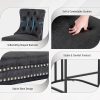 ALPHA-HOME-Lot-de-2-tabourets-de-bar-modernes-de-66-cm-de-hauteur-de-comptoir-en-cuir-synthetique-avec-dossier-boutonne-et-bordure-en-rivets-rembourres-avec-pieds-en-metal-robustes-Noir-0-2 ALPHA-HOME-Lot-de-2-tabourets-de-bar-modernes-de-66-cm-de-hauteur-de-comptoir-en-cuir-synthetique-avec-dossier-boutonne-et-bordure-en-rivets-rembourres-avec-pieds-en-metal-robustes-Noir-0-2