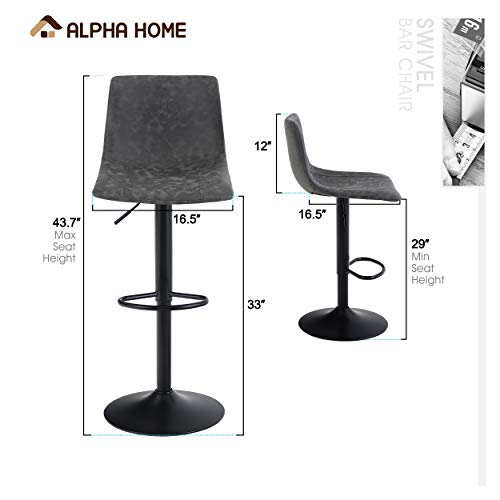 ALPHA-Home-Tabourets-de-bar-en-cuir-synthetique-avec-hauteur-reglable-et-pivotant-a-360-degres-tabourets-de-table-de-cuisine-carres-modernes-en-similicuir-PU-0-0