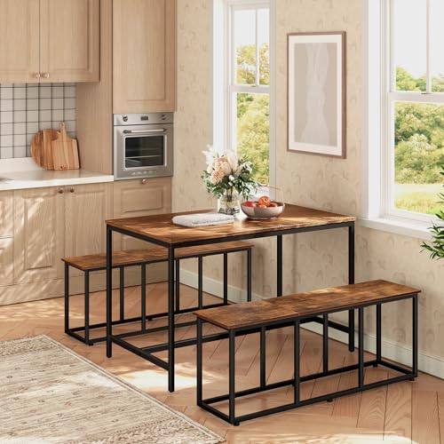 HOOBRO-Banc-de-Cuisine-Long-de-120-cm-Banc-a-Chaussures-Industriel-Bout-de-lit-Chaise-Longue-pour-Salle-a-Manger-entree-Chambre-Marron-Rustique-et-Noir-EBF45CD01-0-0