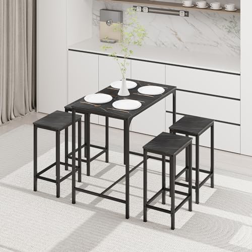 ReseeZac-Table-de-Bar-avec-4-chaises-de-BarCuisine-Salle-a-Manger-Set-0-0