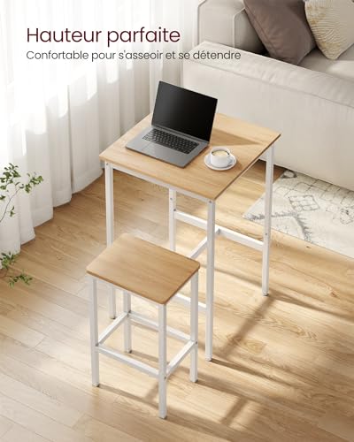 VASAGLE-Ensemble-Table-de-Bar-avec-Tabourets-Table-a-Manger-avec-2-Chaises-Petite-Table-de-Cuisine-Chaises-de-Bar-pour-Salle-a-Manger-Cuisine-0-1