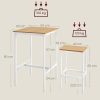 VASAGLE-Ensemble-Table-de-Bar-avec-Tabourets-Table-a-Manger-avec-2-Chaises-Petite-Table-de-Cuisine-Chaises-de-Bar-pour-Salle-a-Manger-Cuisine-0-2 VASAGLE-Ensemble-Table-de-Bar-avec-Tabourets-Table-a-Manger-avec-2-Chaises-Petite-Table-de-Cuisine-Chaises-de-Bar-pour-Salle-a-Manger-Cuisine-0-2