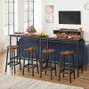VASAGLE-Ensemble-de-Table-et-Tabourets-Hauts-Table-de-Cuisine-avec-2-Chaises-de-Bar-pour-Salle-a-Manger-Cadre-en-Acier-Style-Industriel-Marron-Rustique-et-Noir-LBT219B01-0-1