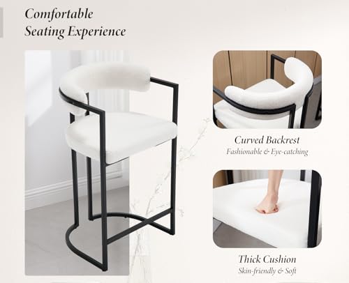 Ya-Home-Tabouret-de-Bar-en-Velours-Lot-de-2-Chaise-de-Bar-Moderne-et-Confortable-avec-Base-en-Metal-Chaise-Haute-Cuisine-pour-BarComptoir-0-1