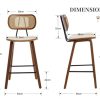 chairus-Tabourets-de-Bar-Lot-de-2-Tabourets-de-Comptoir-Bois-et-Metal-Chaise-Haute-Bar-avec-Dossier-Rotin-pour-Central-Ilot-0-0 chairus-Tabourets-de-Bar-Lot-de-2-Tabourets-de-Comptoir-Bois-et-Metal-Chaise-Haute-Bar-avec-Dossier-Rotin-pour-Central-Ilot-0-0