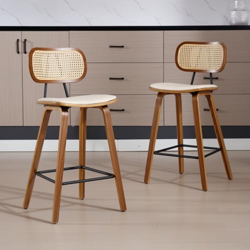chairus-Tabourets-de-Bar-Lot-de-2-Tabourets-de-Comptoir-Bois-et-Metal-Chaise-Haute-Bar-avec-Dossier-Rotin-pour-Central-Ilot-0