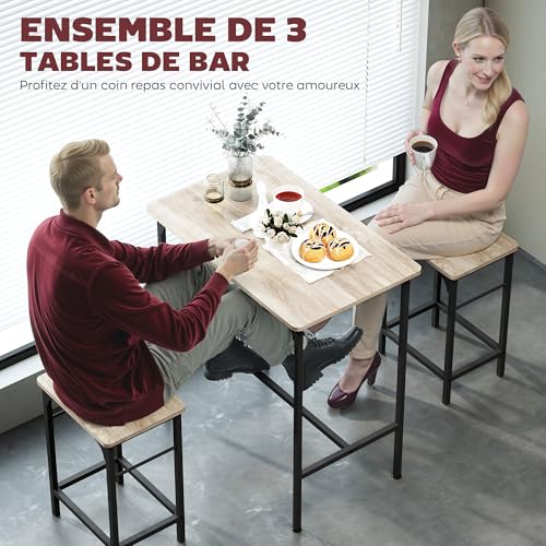 HOMCOM-Ensemble-Table-de-Bar-avec-tabourets-Table-a-Manger-Debout-avec-2-chaises-de-Bar-Cadre-en-Acier-pour-Cuisine-Salle-a-Manger-et-Salon-Effet-Bois-Naturel-0-1