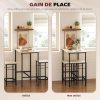 HOMCOM-Ensemble-Table-de-Bar-avec-tabourets-Table-a-Manger-Debout-avec-2-chaises-de-Bar-Cadre-en-Acier-pour-Cuisine-Salle-a-Manger-et-Salon-Effet-Bois-Naturel-0-2 HOMCOM-Ensemble-Table-de-Bar-avec-tabourets-Table-a-Manger-Debout-avec-2-chaises-de-Bar-Cadre-en-Acier-pour-Cuisine-Salle-a-Manger-et-Salon-Effet-Bois-Naturel-0-2