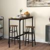 HOMCOM-Ensemble-Table-de-Bar-bistrot-2-tabourets-avec-Repose-Pieds-Table-Mange-Debout-Structure-en-Acier-Design-Industriel-Table-Haute-de-Cuisine-Plateau-Aspect-0-0