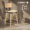 HOMCOM-Lot-de-2-tabourets-de-Bar-chaises-de-Bar-Structure-en-Acier-Chaise-Haute-Cuisine-avec-Dossier-Hauteur-reglable-et-Repose-Pieds-Pieds-en-Acier-Hauteur-du-94-cm-Effet-Bois-Naturel-0-1 HOMCOM-Lot-de-2-tabourets-de-Bar-chaises-de-Bar-Structure-en-Acier-Chaise-Haute-Cuisine-avec-Dossier-Hauteur-reglable-et-Repose-Pieds-Pieds-en-Acier-Hauteur-du-94-cm-Effet-Bois-Naturel-0-1