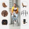 MEUBLE-COSY-Lot-de-2-Tabouret-de-Bar-Retro-Vintage-avec-Dossier-et-Repose-Pieds-0-2