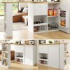 Zubaliya-Um-360-drehbarer-Bartisch-Hauptkorper-105-x-39-x-102-cm-mit-4-Schubladen-und-offenen-Ablagen-geeignet-fur-EsszimmerArbeitszimmerWohnzimmer-USW-0-0