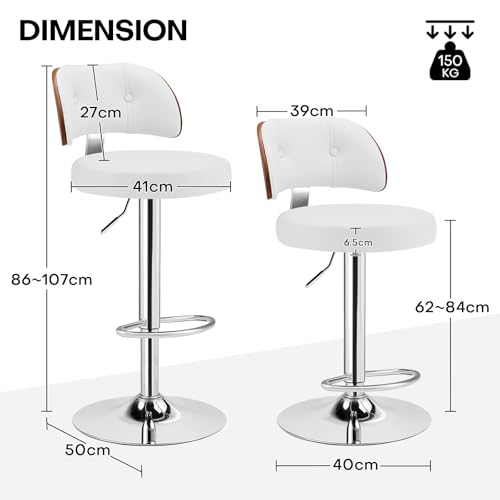 Bekrvio-Lot-de-4-tabourets-de-bar-reglables-en-hauteur-Pivotant-a-360-Avec-revetement-en-cuir-synthetique-Avec-dossier-et-repose-pieds-Pour-salle-a-manger-comptoir-Acier-0-0