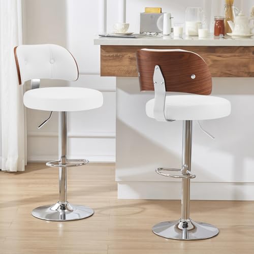 Bekrvio-Lot-de-4-tabourets-de-bar-reglables-en-hauteur-Pivotant-a-360-Avec-revetement-en-cuir-synthetique-Avec-dossier-et-repose-pieds-Pour-salle-a-manger-comptoir-Acier-0