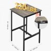 VEVOR-Table-de-Bar-avec-Cadre-en-metal-Robuste-Table-de-pub-Cuisine-Salle-a-Manger-comptoir-de-Cocktail-Bureau-de-Bar-Facile-a-Assembler-pour-Salon-fete-Marron-Rustique-et-Noir-0-1